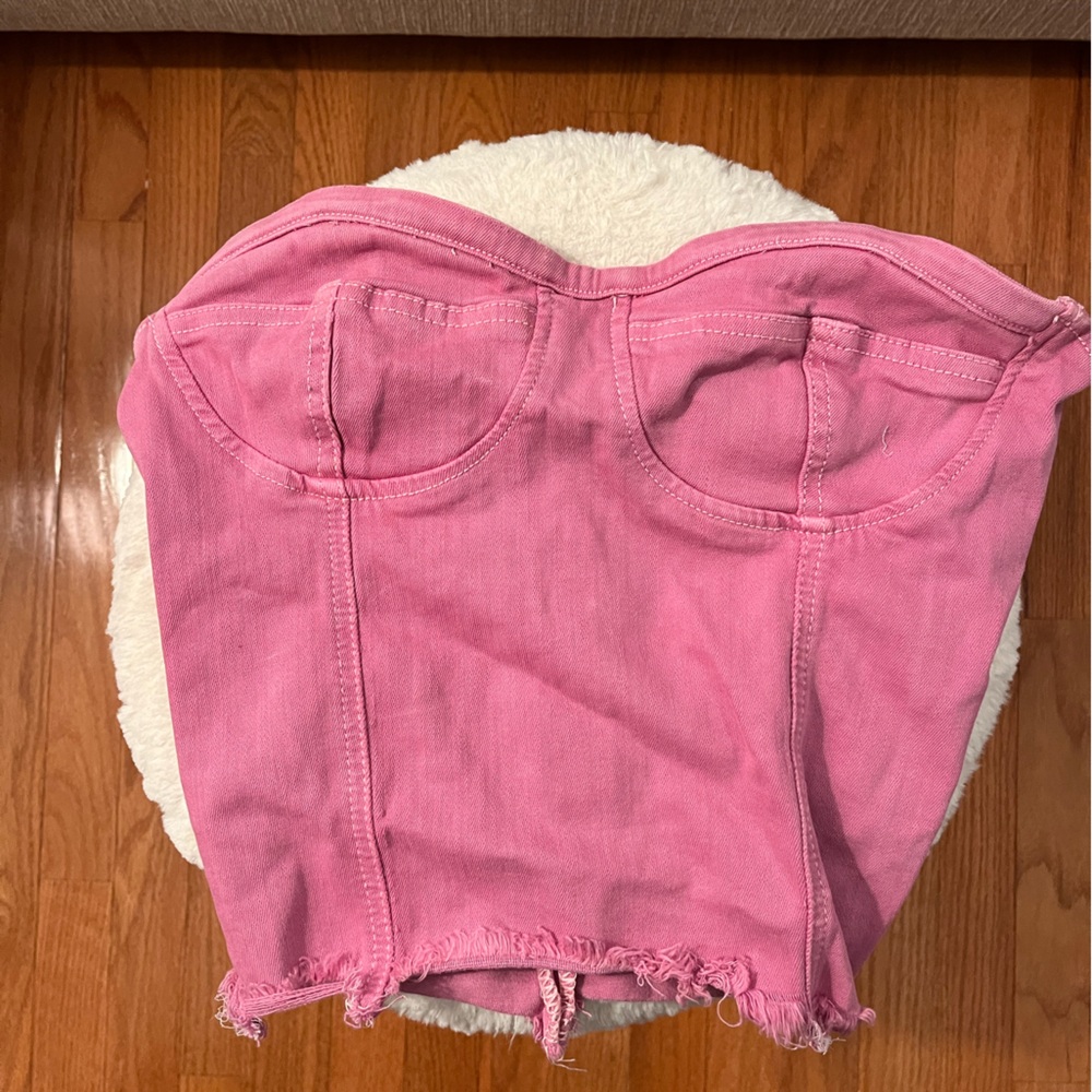 Revolve Pink Crop Top